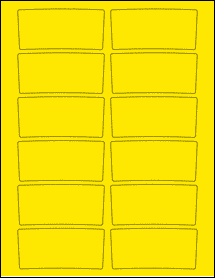 Sheet of 3.4559" x 1.6238" True Yellow labels
