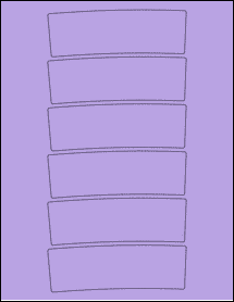 Sheet of 5.0779" x 1.7267" True Purple labels