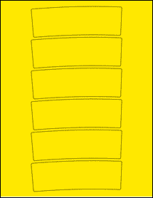 Sheet of 5.0779" x 1.7267" True Yellow labels