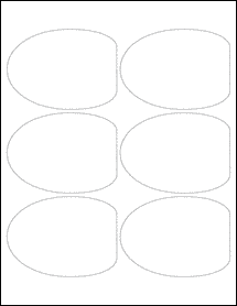 Sheet of 3.972" x 2.9052" 100% Recycled White labels