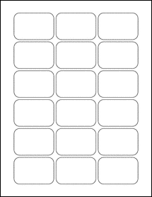 2.25" x 1.5" Blank Label Template - OL5458