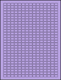 Sheet of 0.45" x 0.3" True Purple labels