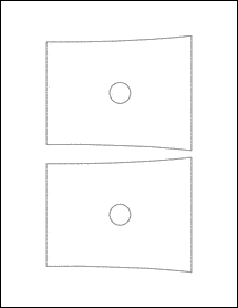 Sheet of 5.2224" x 4.1277" Weatherproof Polyester Laser labels