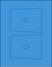 Sheet of 5.2224" x 4.1277" True Blue labels