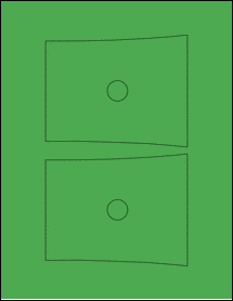 Sheet of 5.2224" x 4.1277" True Green labels