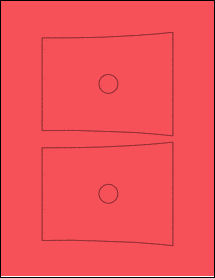 Sheet of 5.2224" x 4.1277" True Red labels