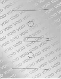 Sheet of 5.2224" x 4.1277" Void Silver Polyester labels