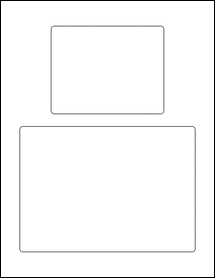 Sheet of 7" x 5"  labels