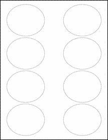 Sheet of 3" x 2.5"  labels