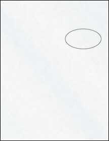 Sheet of 2.827" x 1.57" Clear Matte Laser labels