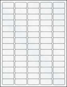 Sheet of 1.5" x 0.75" Clear Matte Inkjet labels