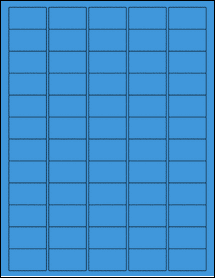 Sheet of 1.5" x 0.875" True Blue labels