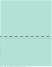 Sheet of 8.5" x 6" Custom Pastel Green labels