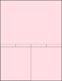 Sheet of 8.5" x 6" Custom Pastel Pink labels