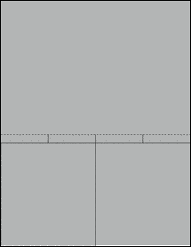 Sheet of 8.5" x 6" Custom True Gray labels