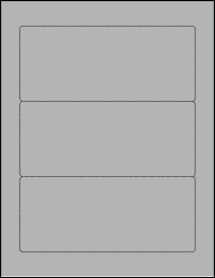 Sheet of 7" x 3" True Gray labels