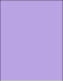 Sheet of 8.5" x 11" True Purple labels
