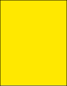 Sheet of 8.5" x 11" True Yellow labels