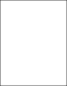 Sheet of 8.5" x 11" Standard White Matte labels