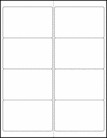 Sheet of 4" x 2.5"  labels