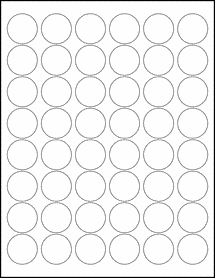 Sheet of 1.2" Circle  labels