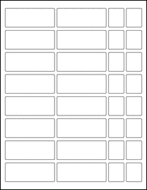 Sheet of 2.875" x 1.1"  labels