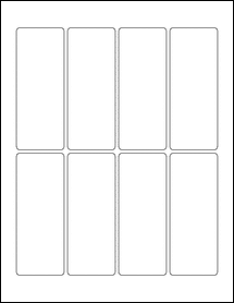 Sheet of 1.75" x 4.46"  labels