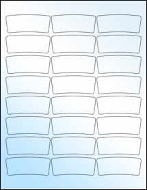 Sheet of 2.5891" x 1.0619" White Gloss Laser labels