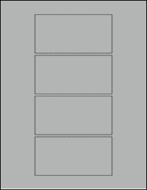 Sheet of 4.5" x 2.25" True Gray labels