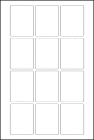 Sheet of 3" x 4"  labels