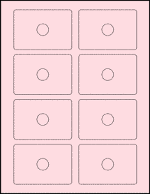 Sheet of Business Card CD Pastel Pink labels