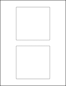 4.375" x 4.25" Blank Label Template - OL6087