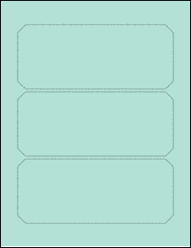 Sheet of 7" x 2.875" Pastel Green labels