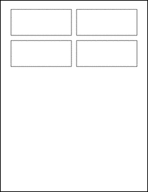 Sheet of 3.5" x 1.5" Blockout labels