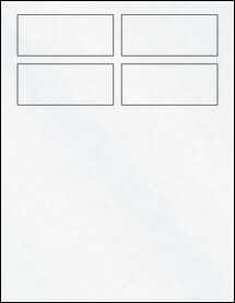 Sheet of 3.5" x 1.5" Clear Matte Inkjet labels