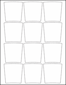 Sheet of 2.4303" x 2.5598" Weatherproof Matte Inkjet labels