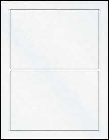 Sheet of 7" x 4.75" Clear Matte Inkjet labels