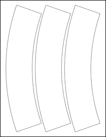 Sheet of 2.8745" x 10.2553" Blockout labels