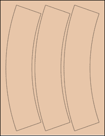 Sheet of 2.8745" x 10.2553" Light Tan labels