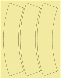 Sheet of 2.8745" x 10.2553" Pastel Yellow labels