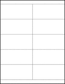 Sheet of 4.25" x 2" Aggressive White Matte labels