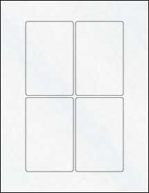 Sheet of 2.75" x 4.25" Clear Matte Inkjet labels