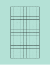 Sheet of 0.55" x 0.55" Pastel Green labels