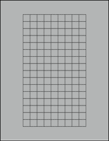 Sheet of 0.55" x 0.55" True Gray labels