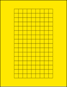 Sheet of 0.55" x 0.55" True Yellow labels