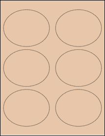 Sheet of 3.75" x 3" Light Tan labels