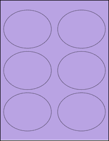 Sheet of 3.75" x 3" True Purple labels