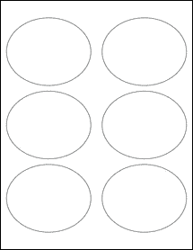 Sheet of 3.75" x 3" Removable White Matte labels