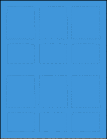 Sheet of 7.5259" x 4.4838" True Blue labels