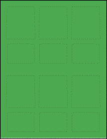 Sheet of 7.5259" x 4.4838" True Green labels